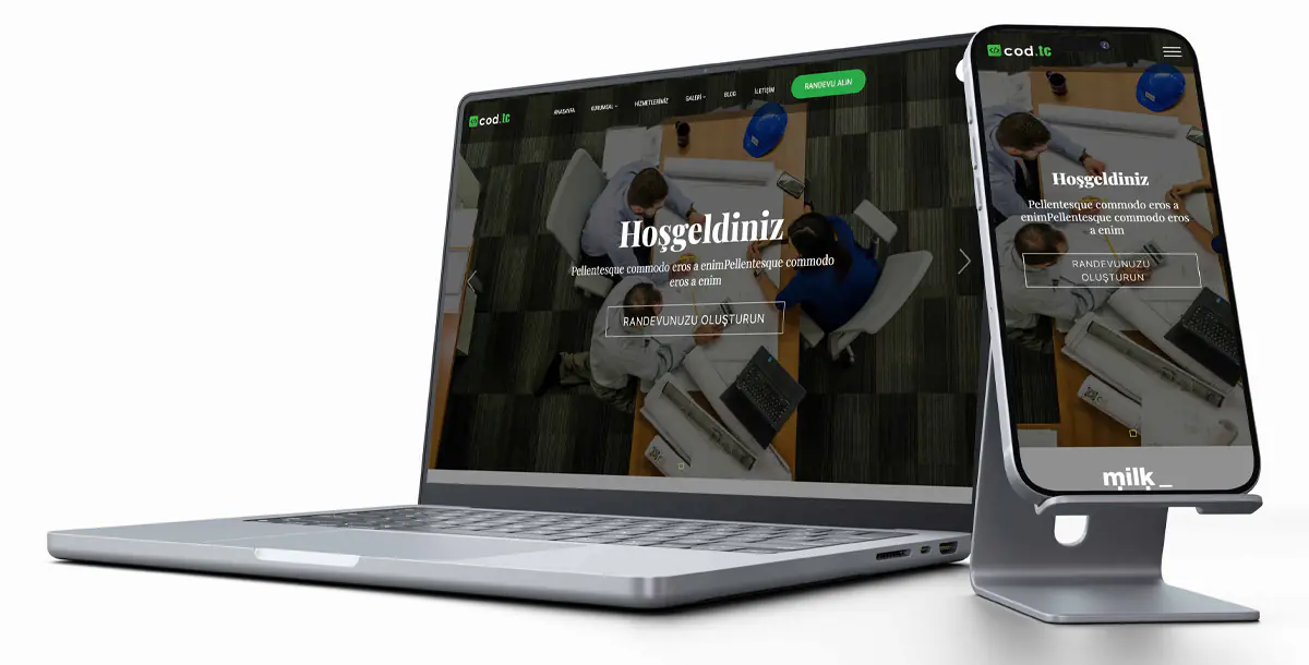 Mimarlık Web Sitesi Paketi v3 + Hosting Hizmeti